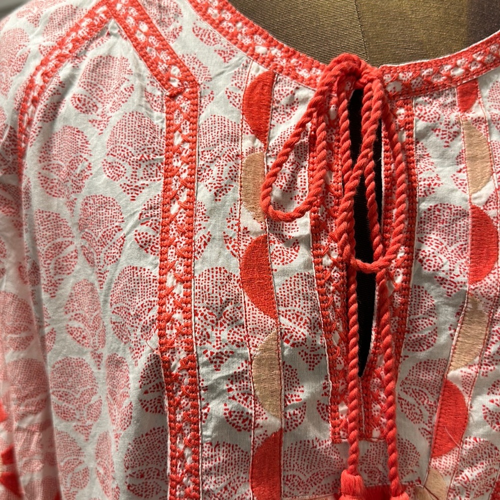 Roller Rabbit Pink and Red Tunic - Picture 3 of 10